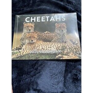 Cheetah Calendar 2026 Monthly Wall Calender 12 Month 12x18
